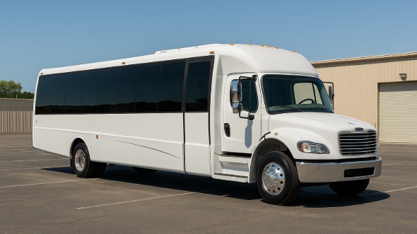 Exterior of Charter Bus Company Pocatello's 20 Passenger Mini bus in Pocatello