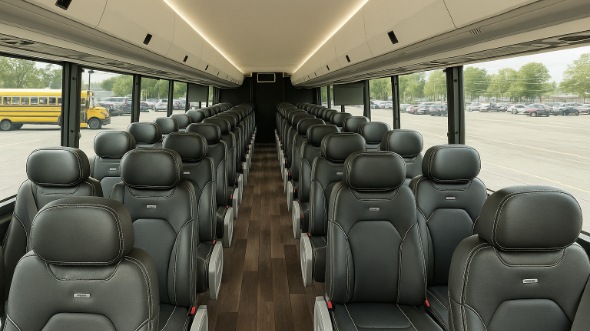 Interior of Charter Bus Company Pocatello's 25 Passenger Mini bus in Pocatello