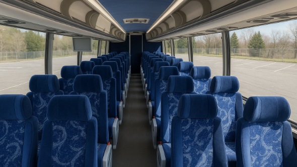 Interior of Charter Bus Company Pocatello's 50 Passenger Charter Bus in Pocatello