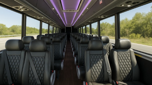 bozeman 20 passenger minibus interior