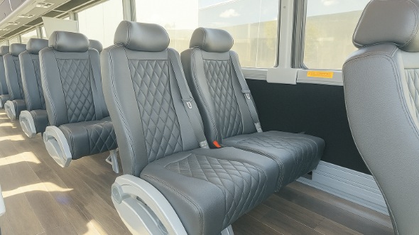 bozeman 25 passenger minibus inside