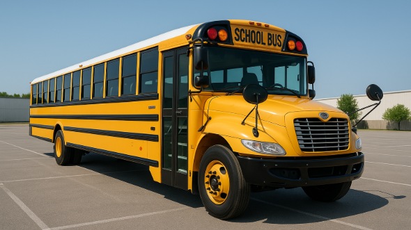 Exterior of Charter Bus Company Pocatello's School Bus in Pocatello