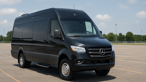 Exterior of Charter Bus Company Pocatello's Sprinter Limo in Pocatello